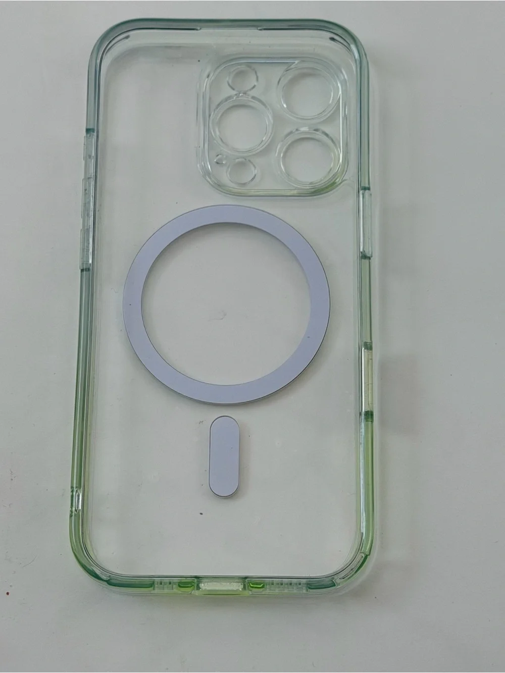 iPhone 16 pro Clear Green MagSafe-Compatible iPhone Case